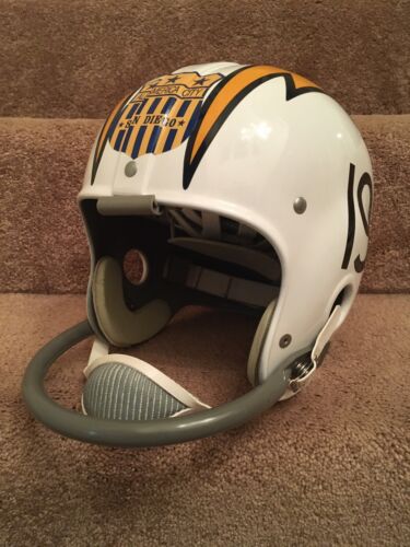Riddell Kra-Lite RK2 Suspension 1963 San Diego Chargers Football Helmet Alworth Sports Mem, Cards & Fan Shop:Fan Apparel & Souvenirs:Football-NFL Riddell