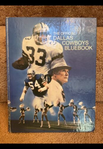 Bob Hayes Autographed 1980 Dallas Cowboys First Edition Blue Book Media  Guide