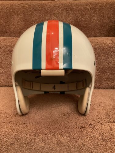 Vintage 1972 Riddell Kra-Lite II Football Helmet Miami Dolphins Undrilled! Sports Mem, Cards & Fan Shop:Fan Apparel & Souvenirs:Football-NFL Riddell   