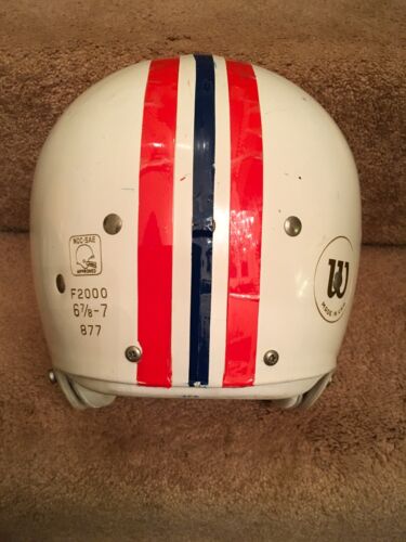 Vintage Wilson F2000 Suspension Football Helmet Boston Patriots - RARE Sports Mem, Cards & Fan Shop:Fan Apparel & Souvenirs:Football-NFL Riddell