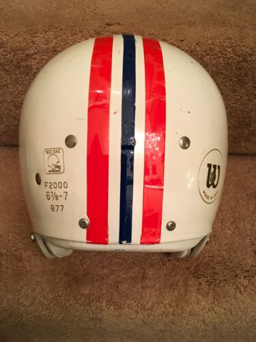 Vintage Wilson F2000 Suspension Football Helmet Boston Patriots - RARE Sports Mem, Cards & Fan Shop:Fan Apparel & Souvenirs:Football-NFL Riddell   