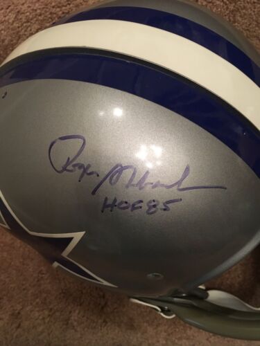 ROGER STAUBACH AUTOGRAPHED HAND SIGNED DALLAS COWBOYS FULL SIZE