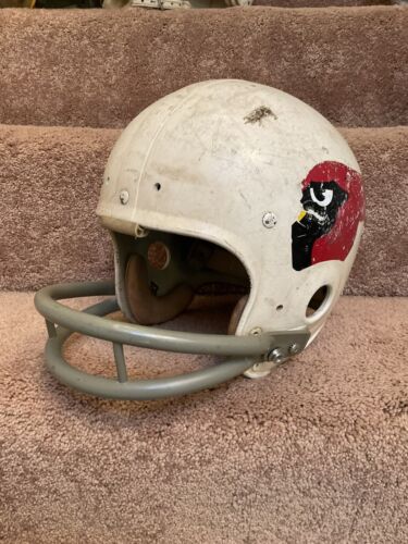 Vintage Game Used 1970 Riddell Kra-Lite Football Helmet St. Louis Cardinals Sports Mem, Cards & Fan Shop:Fan Apparel & Souvenirs:Football-NFL Riddell