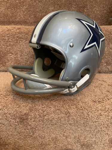 Riddell Kra-Lite Football Helmet-1967 Dallas Cowboys Autographed Mel Renfro COA Sports Mem, Cards & Fan Shop:Autographs-Original:Football-NFL:Helmets WESTBROOKSPORTSCARDS