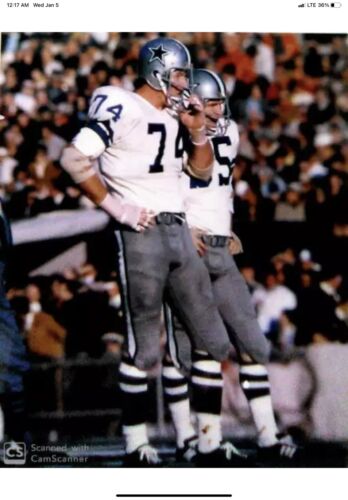 Bob Lilly TK2 Style Dallas Cowboys Football Helmet Authentic Color Paint Sports Mem, Cards & Fan Shop:Fan Apparel & Souvenirs:Football-NFL WESTBROOKSPORTSCARDS