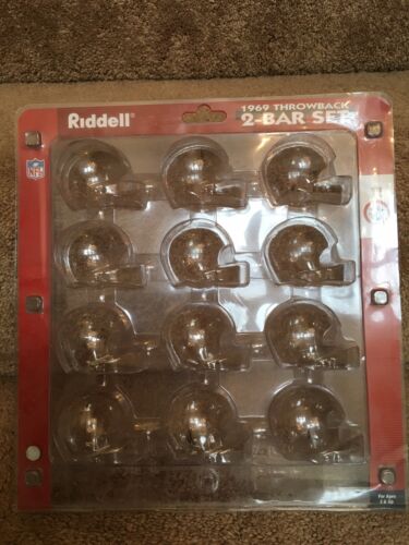 1969 NFL and AFL Riddell Pocket Pro Throwback Set Display Clam Shells Sports Mem, Cards & Fan Shop:Fan Apparel & Souvenirs:Football-NFL Riddell