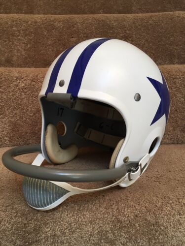 Vintage Riddell Kra-Lite TK5 Football Helmet 1960 Dallas Cowboys Meredith Rookie Sports Mem, Cards & Fan Shop:Fan Apparel & Souvenirs:Football-NFL Riddell