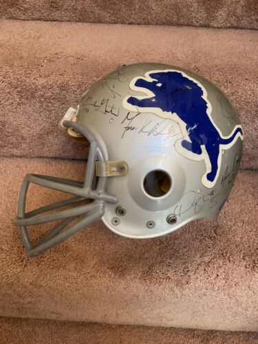 Autographed Detroit Lions Riddell 1979 PAC-3 Football Helmet Rare JOP Facemask Sports Mem, Cards & Fan Shop:Game Used Memorabilia:Football-NFL:Helmet WESTBROOKSPORTSCARDS   