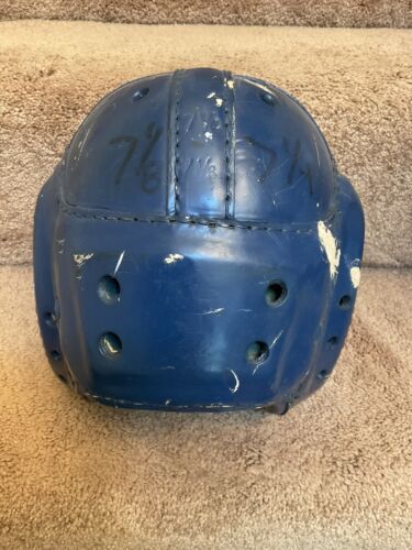 MacGregor Authentic H612 Leather Suspension Football Helmet Size 7 1/4 Sports Mem, Cards & Fan Shop:Fan Apparel & Souvenirs:Football-NFL MacGregor
