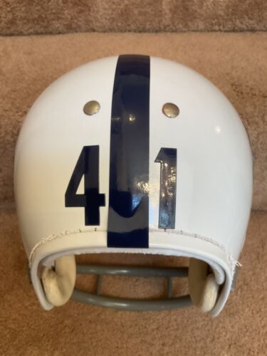 Vintage MacGregor Football Helmet Baltimore Colts Tom Matte Not Clear Shell Sports Mem, Cards & Fan Shop:Fan Apparel & Souvenirs:College-NCAA MacGregor