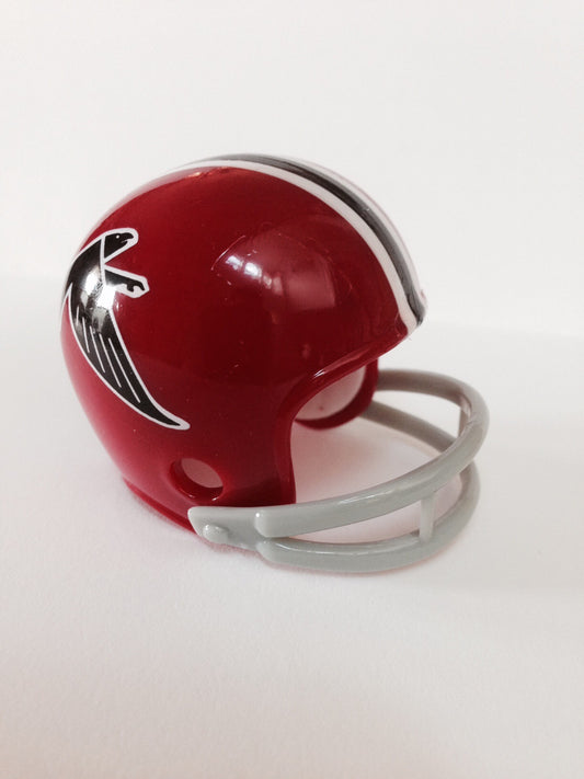 Atlanta Falcons Riddell 2-Bar NFL Pocket Pro Custom Throwback (white-black-white stripes)  WESTBROOKSPORTSCARDS