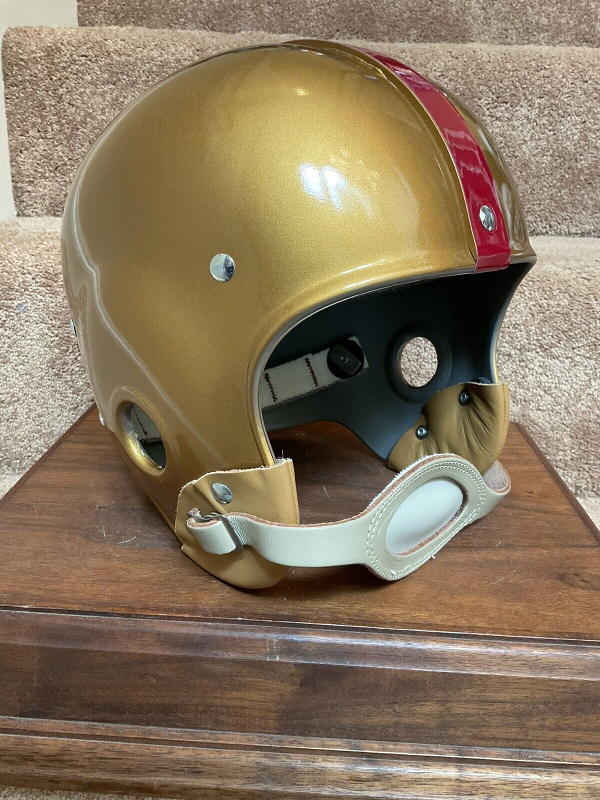 Custom 1952 Washington Redskins RT2 Suspension Football Helmet Sammy Baugh Sports Mem, Cards & Fan Shop:Autographs-Original:Football-NFL:Helmets WESTBROOKSPORTSCARDS