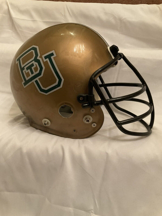 Maxpro Baylor Bears 1986 Game Used Clear Shell Football Helmet Rare Sports Mem, Cards & Fan Shop:Autographs-Original:Football-NFL:Helmets WESTBROOKSPORTSCARDS