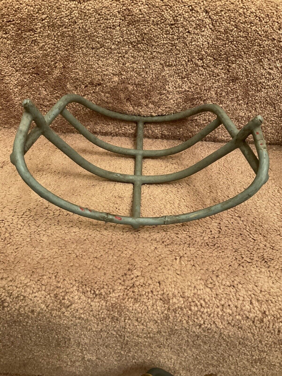 Vintage Original Schutt 1969 NJOP Large Red Dot Gray Football Helmet Facemask Sporting Goods:Team Sports:Football:Clothing, Shoes & Accessories:Helmets & Hats Schutt