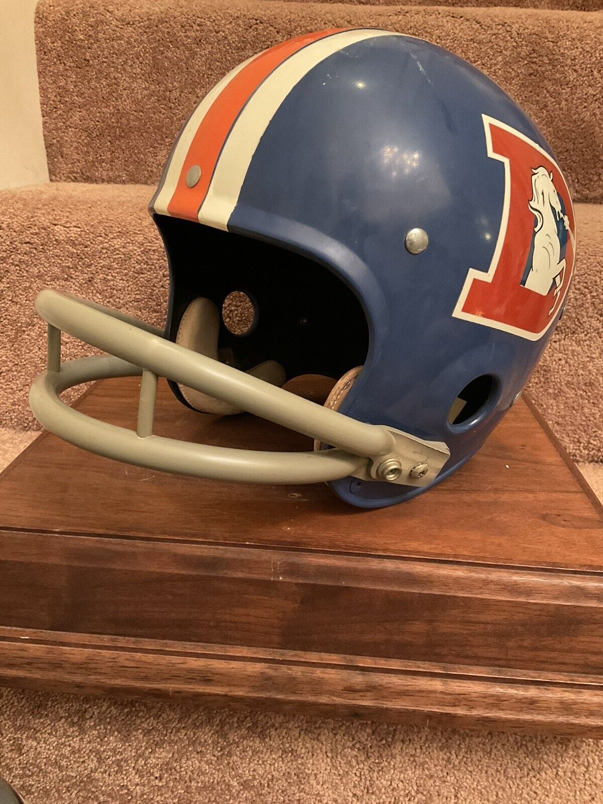 Original Riddell 1970 Denver Broncos Kra-Lite TK2 Game Football Helmet Rare Sports Mem, Cards & Fan Shop:Fan Apparel & Souvenirs:Football-NFL Riddell