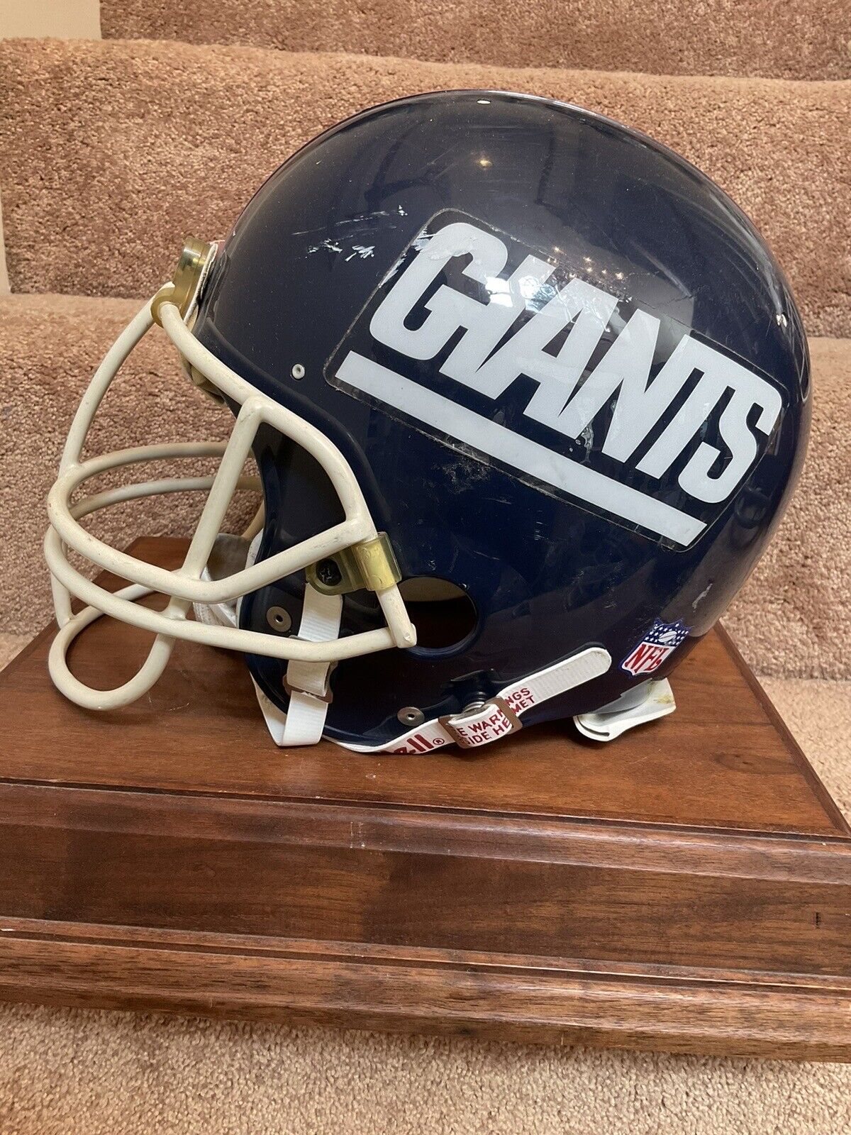 1988 New York Giants Vintage Riddell VSR-1 Game Used Football Helmet Sports Mem, Cards & Fan Shop:Fan Apparel & Souvenirs:Football-NFL Riddell   