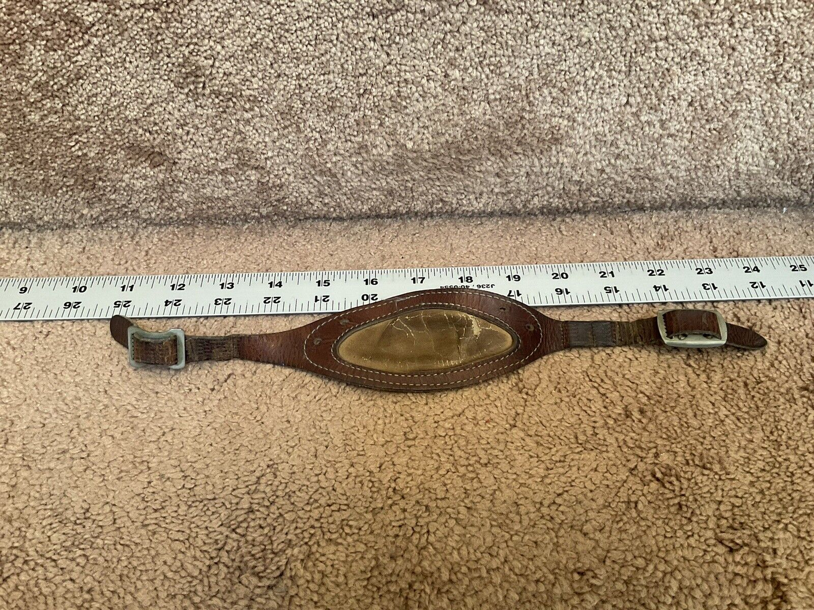 1940s-1950s Leather Football Helmet Chin Strap -Good Condition Sporting Goods:Team Sports:Football:Clothing, Shoes & Accessories:Helmets & Hats Riddell