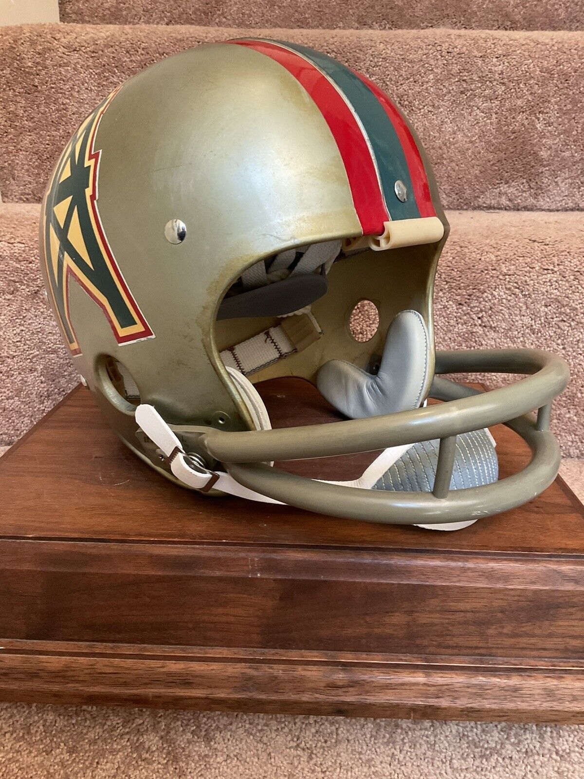 Vintage Riddell Kra-Lite-8 TK2 Football Helmet 1970 Houston Oilers RARE Sports Mem, Cards & Fan Shop:Fan Apparel & Souvenirs:Football-NFL Riddell
