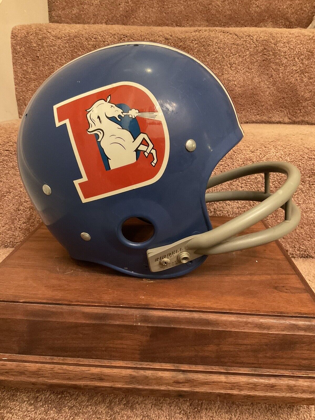 Original Riddell 1970 Denver Broncos Kra-Lite TK2 Game Football Helmet Rare Sports Mem, Cards & Fan Shop:Fan Apparel & Souvenirs:Football-NFL Riddell