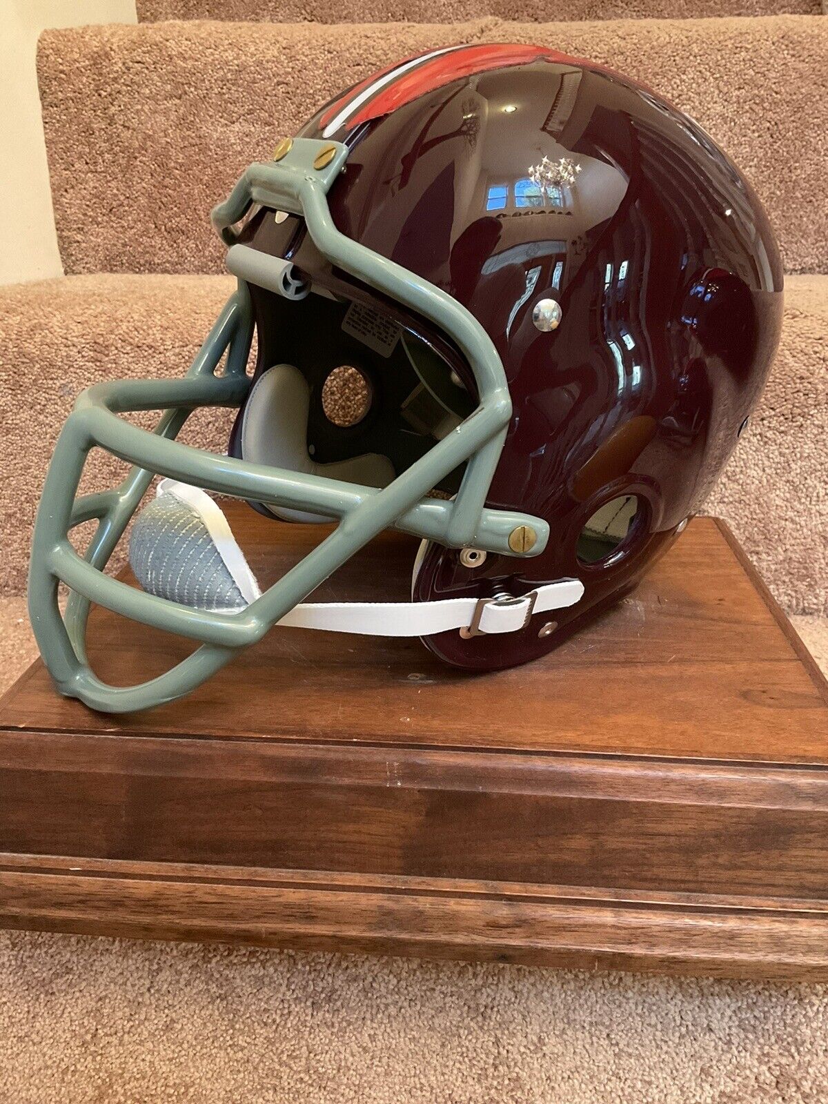 1964 Washington Redskins Feather RK2 Style Suspension Football Helmet Sam Huff Sports Mem, Cards & Fan Shop:Autographs-Original:Football-NFL:Helmets WESTBROOKSPORTSCARDS