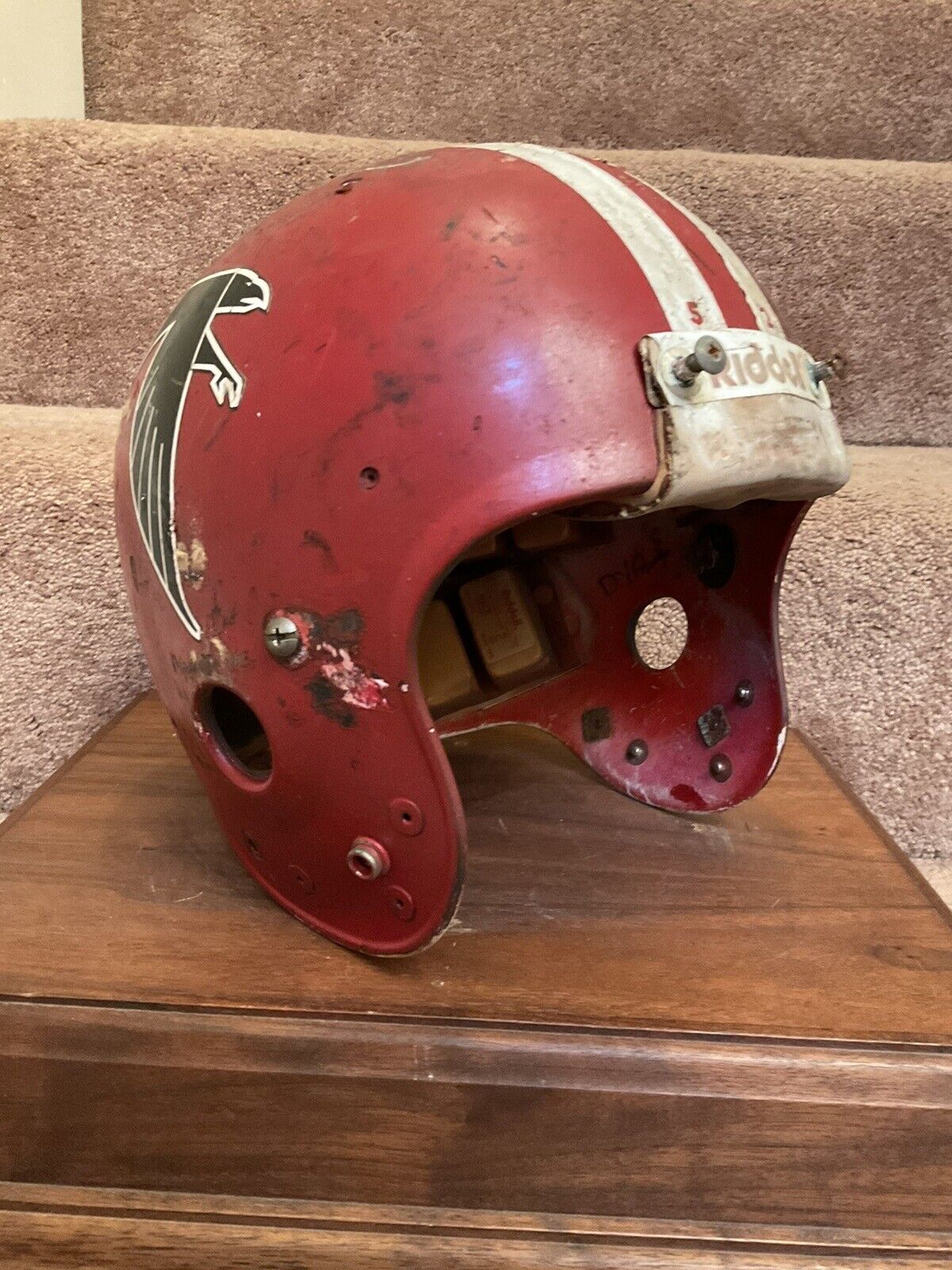 Vintage Original Riddell Kra-Lite PAC3 Football Helmet Date Stamp 1980 Sports Mem, Cards & Fan Shop:Fan Apparel & Souvenirs:Football-NFL Riddell   