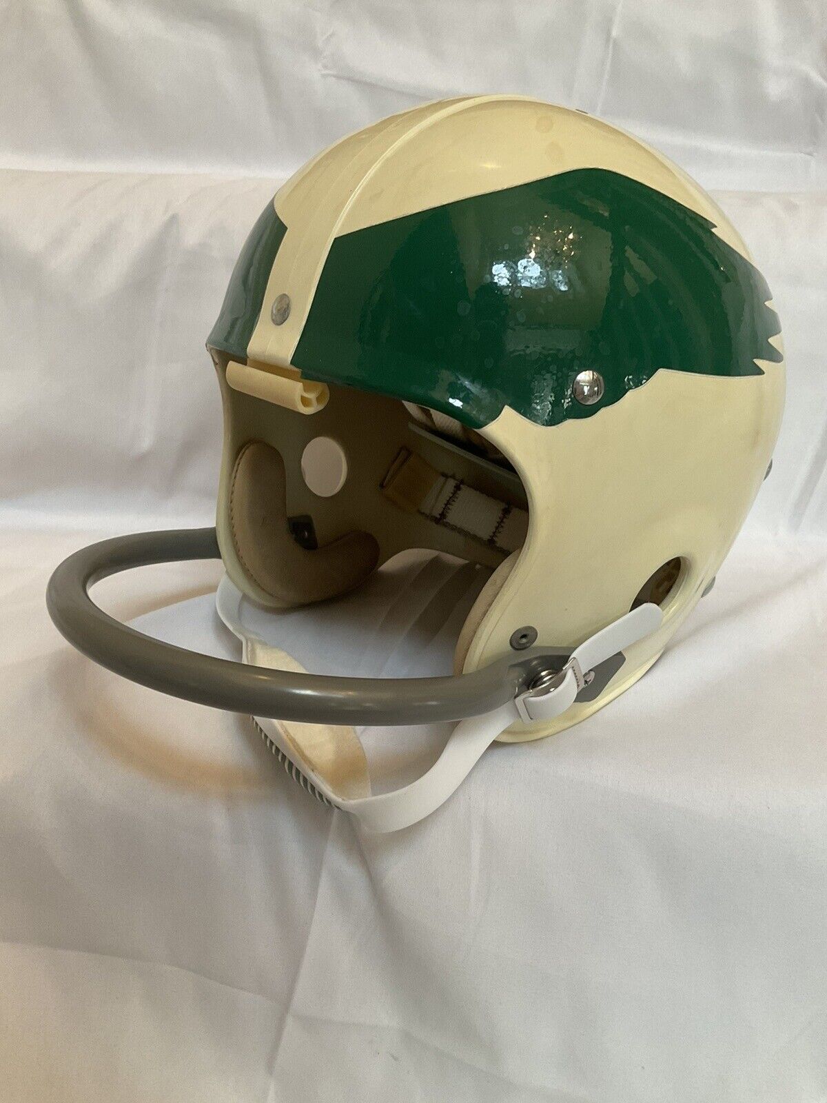 Vintage Riddell Kra-Lite TK2 Football Game Helmet Philadelphia Eagles Gabriel Sports Mem, Cards & Fan Shop:Fan Apparel & Souvenirs:Football-NFL Riddell