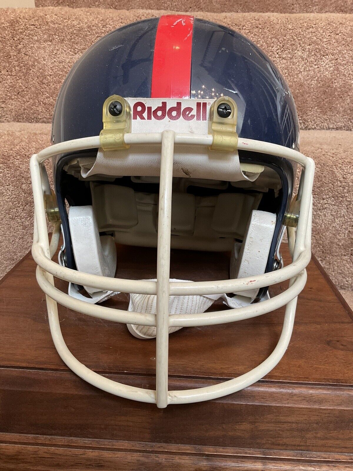 1988 New York Giants Vintage Riddell VSR-1 Game Used Football Helmet Sports Mem, Cards & Fan Shop:Fan Apparel & Souvenirs:Football-NFL Riddell
