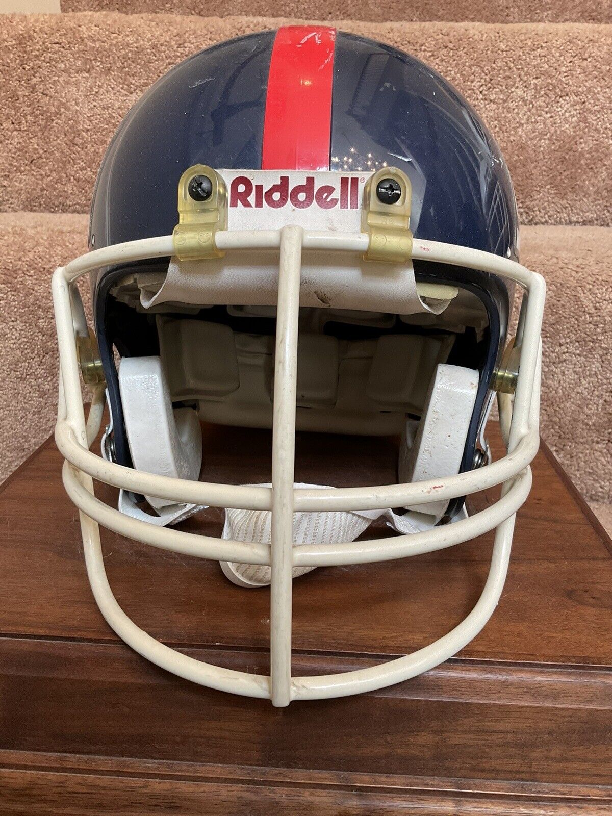 1988 New York Giants Vintage Riddell VSR-1 Game Used Football Helmet Sports Mem, Cards & Fan Shop:Fan Apparel & Souvenirs:Football-NFL Riddell   