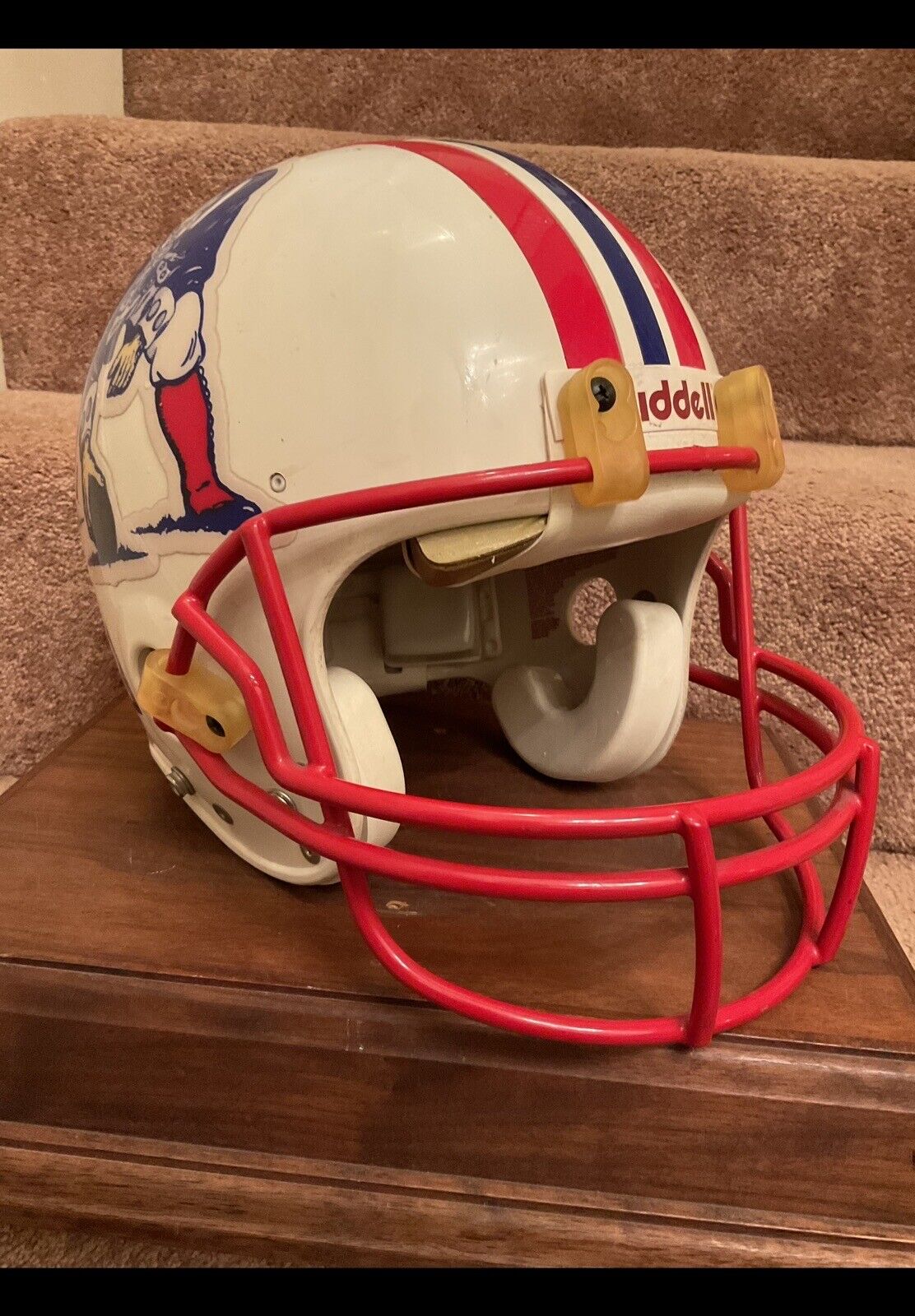 Vintage Riddell VSR-1 New England Patriots Game Football Helmet Sports Mem, Cards & Fan Shop:Fan Apparel & Souvenirs:Football-NFL Riddell   