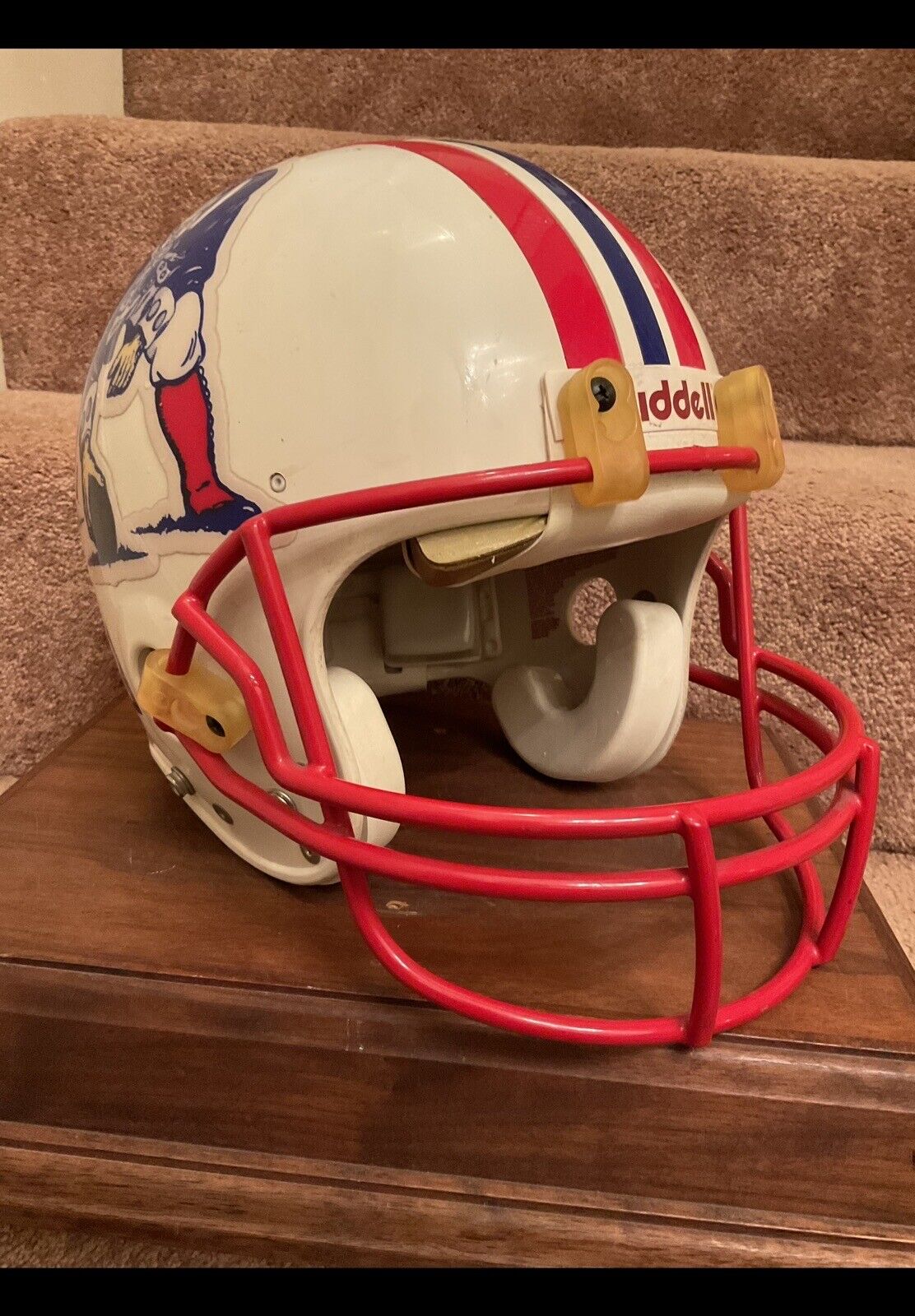 Vintage Riddell VSR-1 New England Patriots Game Football Helmet Sports Mem, Cards & Fan Shop:Fan Apparel & Souvenirs:Football-NFL Riddell