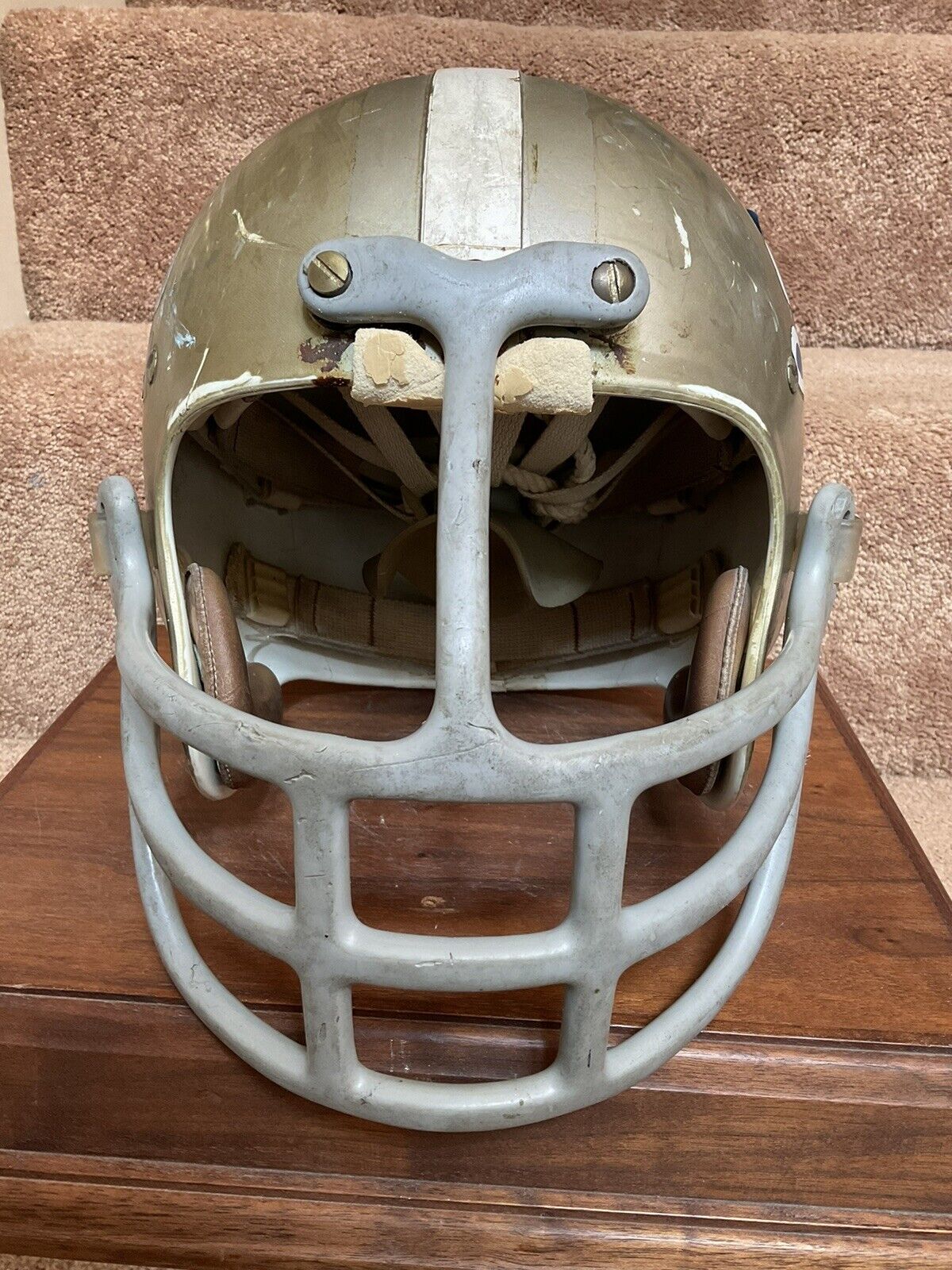 Vintage Game Used Riddell Kra-Lite-8 Suspension Football Helmet Detroit Lions Sports Mem, Cards & Fan Shop:Fan Apparel & Souvenirs:Football-NFL Riddell