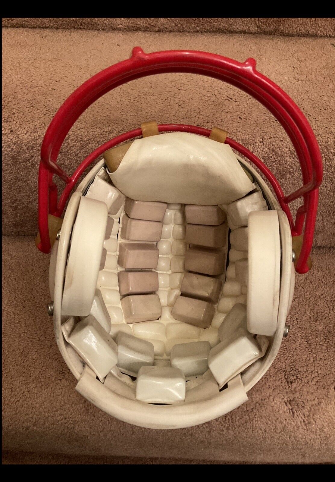 Vintage Riddell VSR-1 New England Patriots Game Football Helmet Sports Mem, Cards & Fan Shop:Fan Apparel & Souvenirs:Football-NFL Riddell