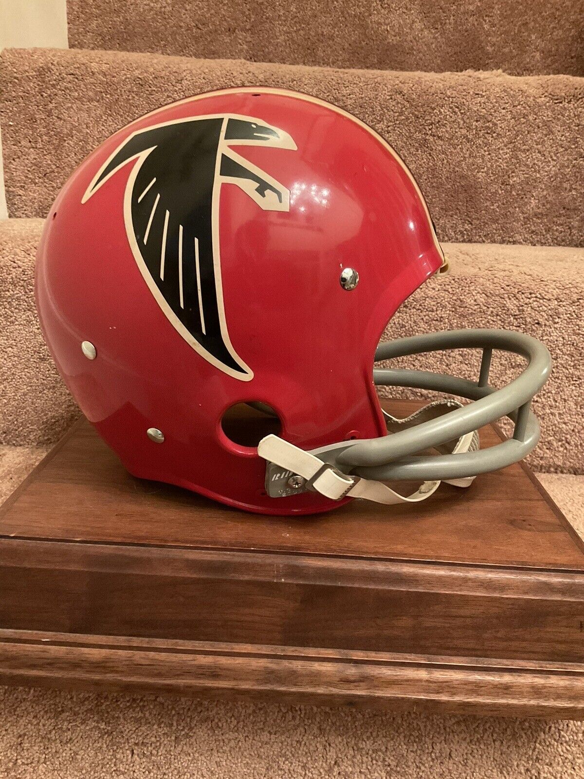 collectible aaf football helmets Vintage Original Riddell Kra-Lite TK2 Football Helmet 1973 Atlanta Fal – WESTBROOKSPORTSCARDS