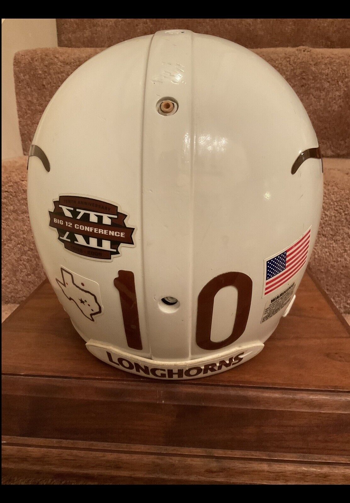 RIddell VSR4 Football Helmet Texas Longhorns Vince Young Tribute Sports Mem, Cards & Fan Shop:Fan Apparel & Souvenirs:College-NCAA Riddell   