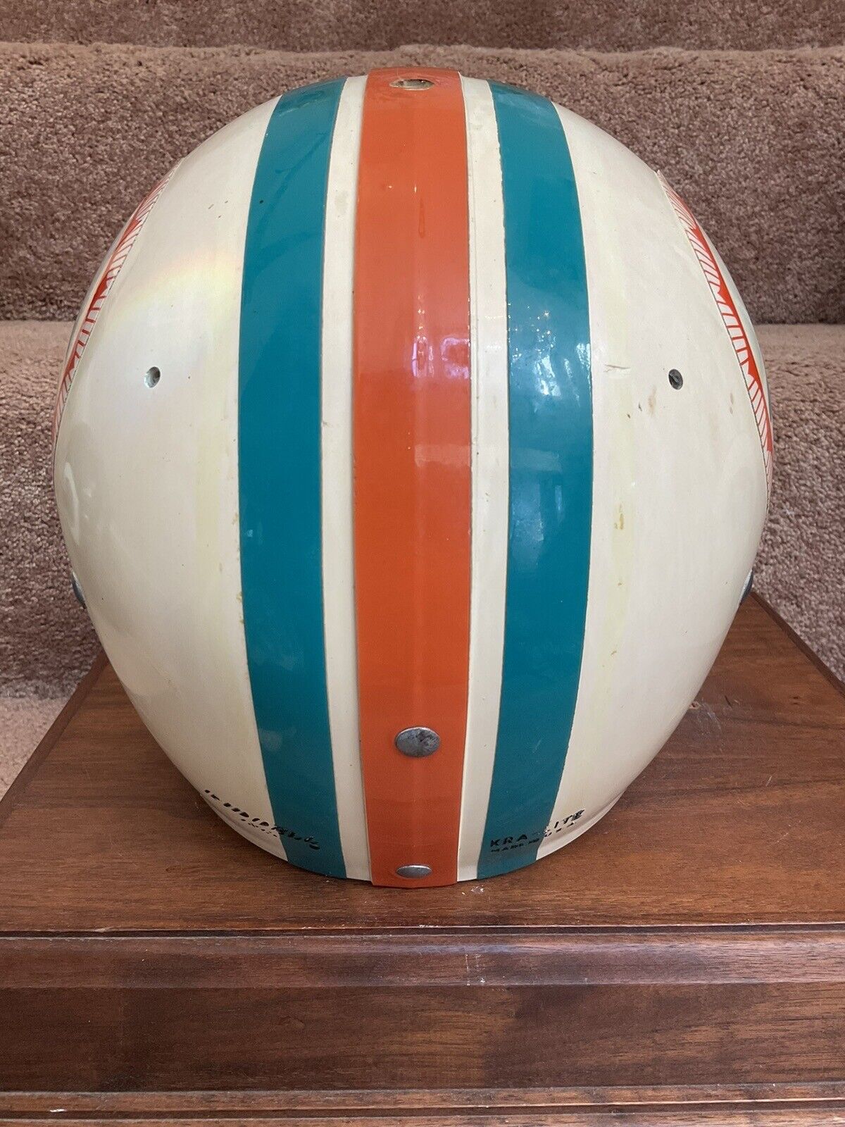 Original Riddell 1972 Miami Dolphins Kra-Lite TK2 Game Football Helmet Perfect Sports Mem, Cards & Fan Shop:Fan Apparel & Souvenirs:Football-NFL Riddell   