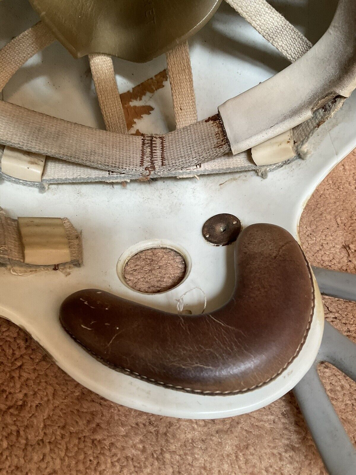 Vintage Game Used Riddell Kra-Lite-8 Suspension Football Helmet Detroit Lions Sports Mem, Cards & Fan Shop:Fan Apparel & Souvenirs:Football-NFL Riddell