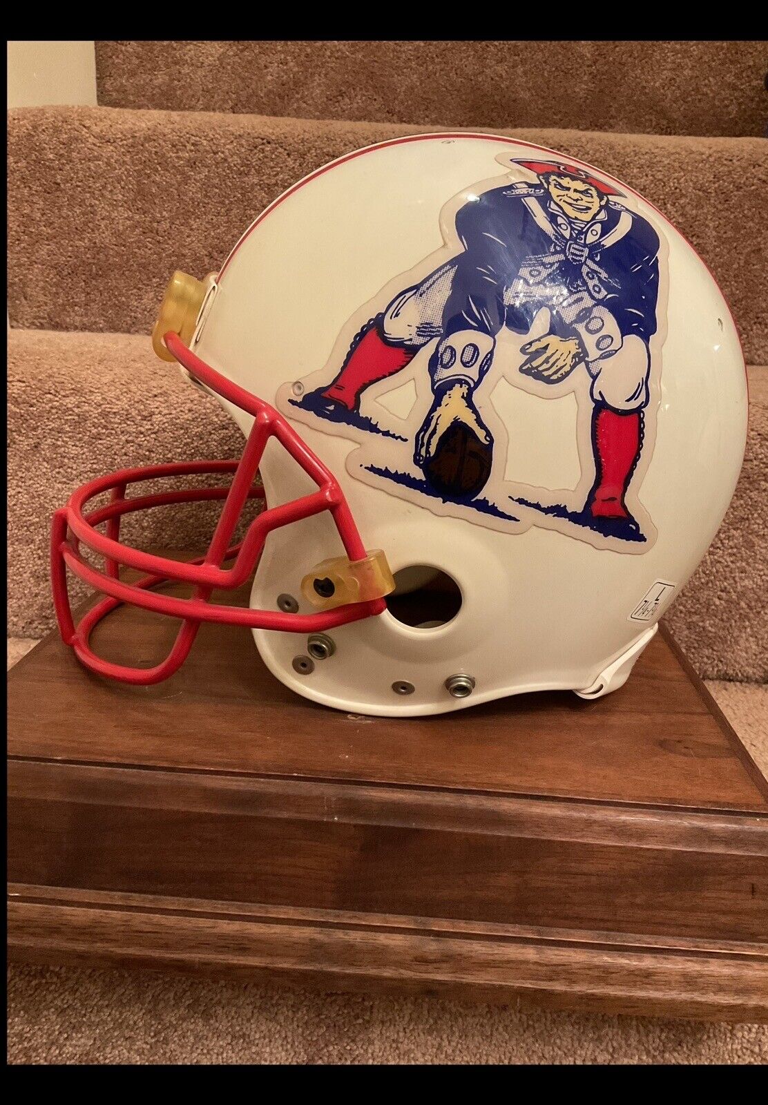 Vintage Riddell VSR-1 New England Patriots Game Football Helmet Sports Mem, Cards & Fan Shop:Fan Apparel & Souvenirs:Football-NFL Riddell   