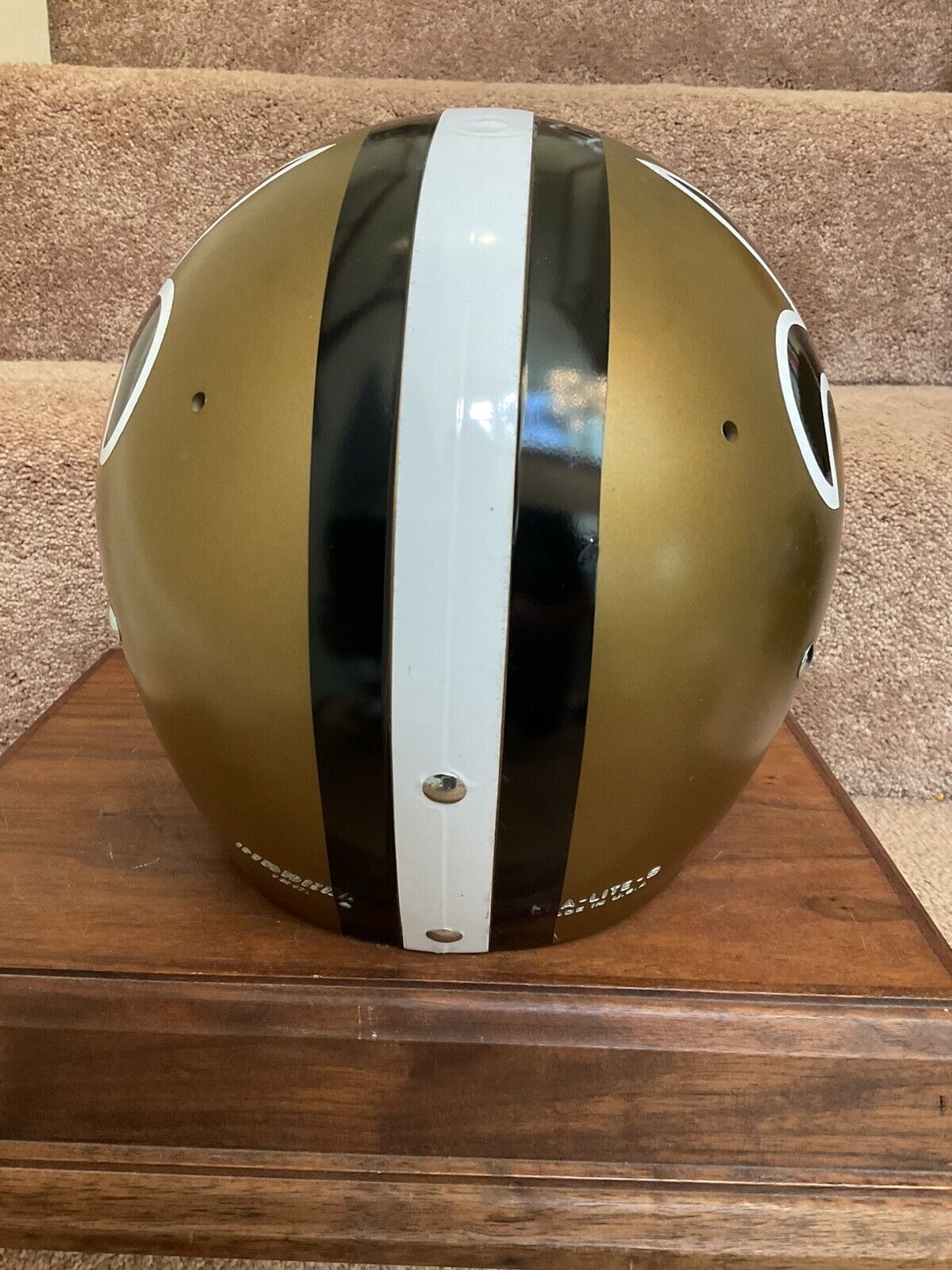 Vintage Riddell Kra-Lite-8 TK2 Football Helmet 1970 New Orleans Saints Kilmer Sports Mem, Cards & Fan Shop:Fan Apparel & Souvenirs:Football-NFL Riddell