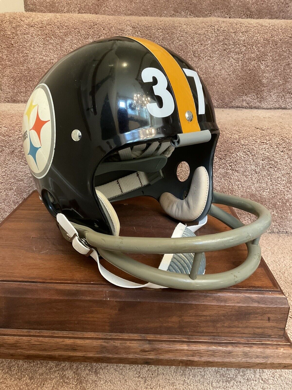 Vintage Riddell Kra-Lite-8 TK2 Football Helmet 1970 Pittsburgh Steelers Rare Sports Mem, Cards & Fan Shop:Fan Apparel & Souvenirs:Football-NFL Riddell