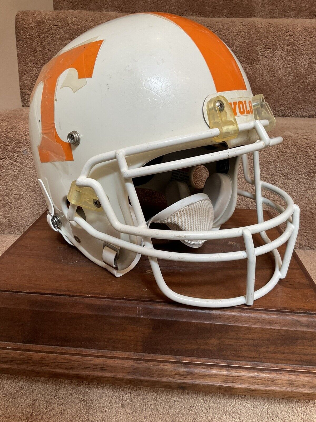 Adams A-One Size Large Football Helmet - Vintage Tennessee Volunteers Decals Sports Mem, Cards & Fan Shop:Fan Apparel & Souvenirs:College-NCAA Riddell   