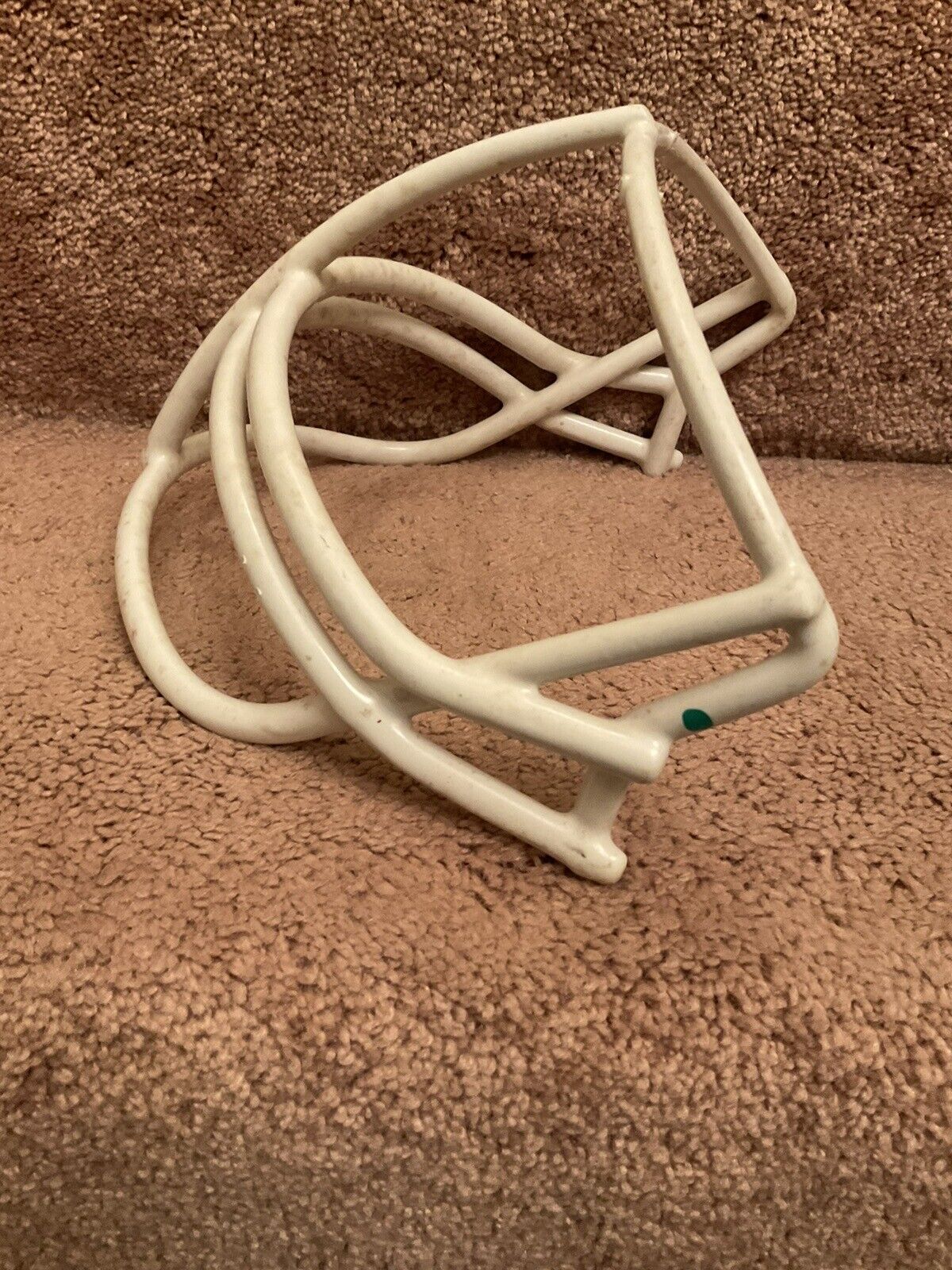 Vintage White Schutt 1980 Double Wire NOP Green Dot XL Football Helmet Facemask Sporting Goods:Team Sports:Football:Clothing, Shoes & Accessories:Helmets & Hats Schutt
