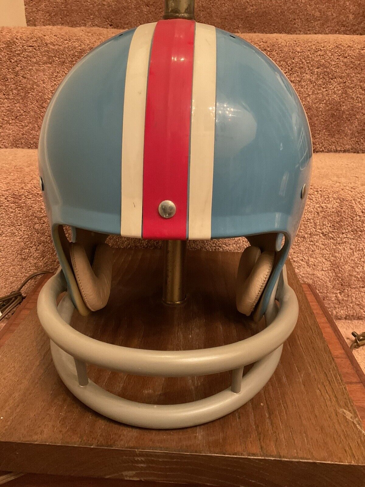 Vintage Riddell 1972 Houston Oilers Kra-Lite Old Football Helmet Lamp Rare! Sports Mem, Cards & Fan Shop:Fan Apparel & Souvenirs:Football-NFL Riddell