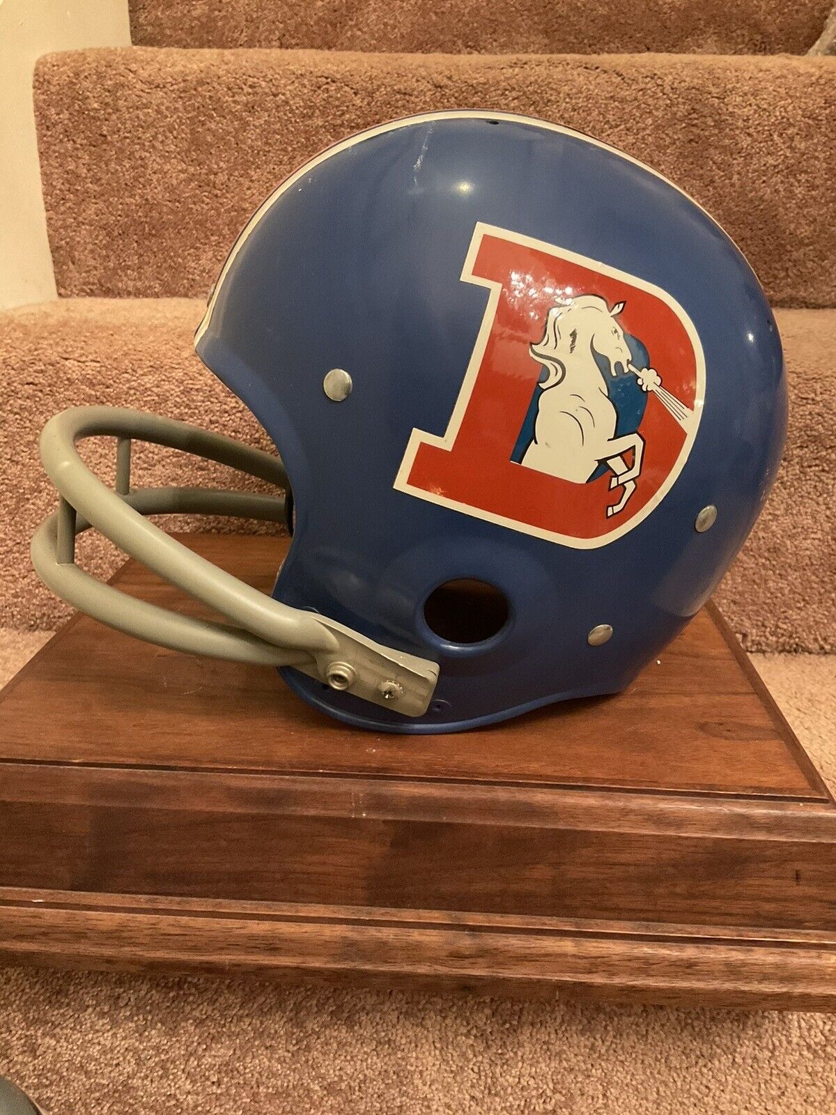 Original Riddell 1970 Denver Broncos Kra-Lite TK2 Game Football Helmet Rare Sports Mem, Cards & Fan Shop:Fan Apparel & Souvenirs:Football-NFL Riddell