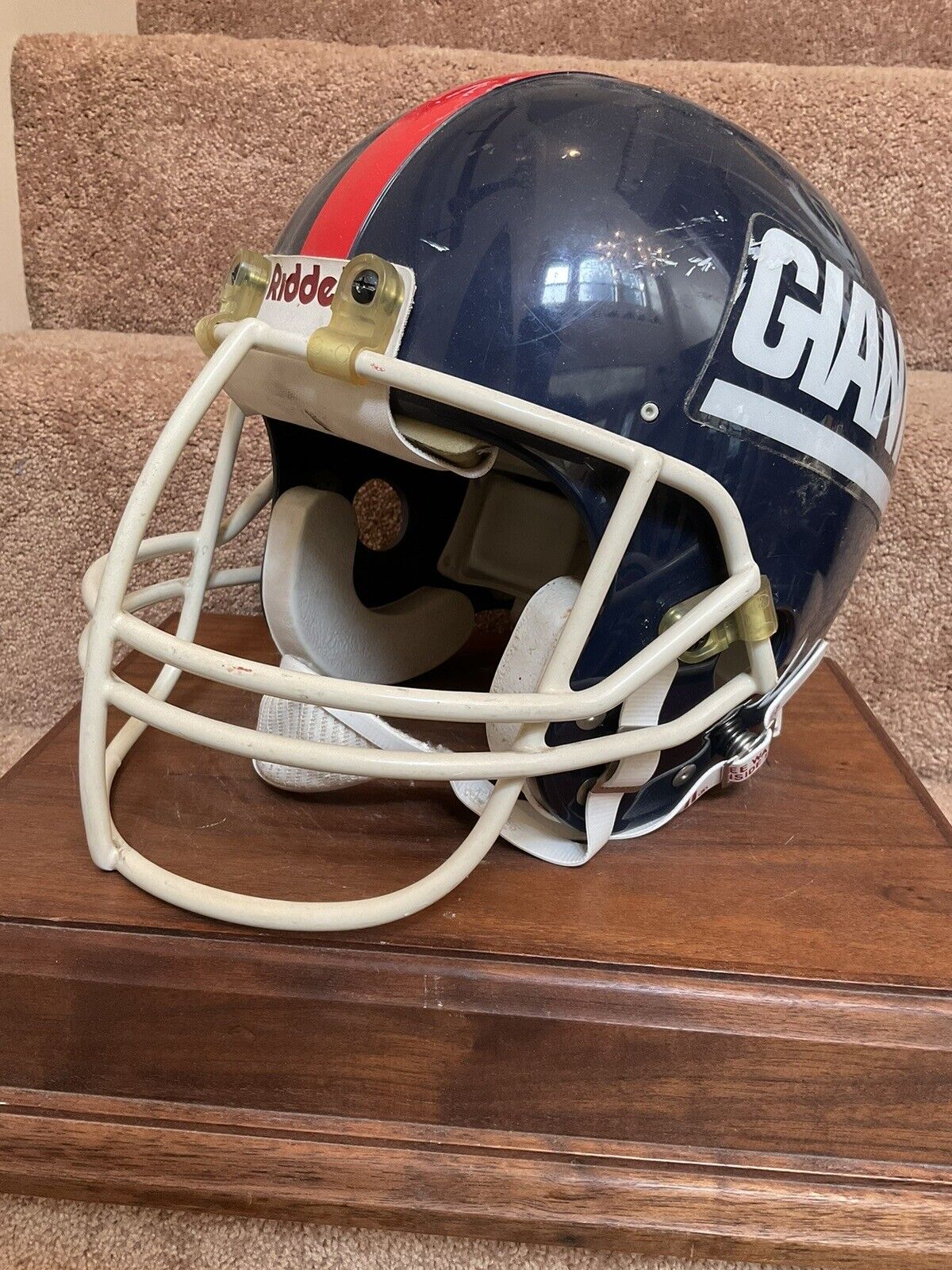 1988 New York Giants Vintage Riddell VSR-1 Game Used Football Helmet Sports Mem, Cards & Fan Shop:Fan Apparel & Souvenirs:Football-NFL Riddell   