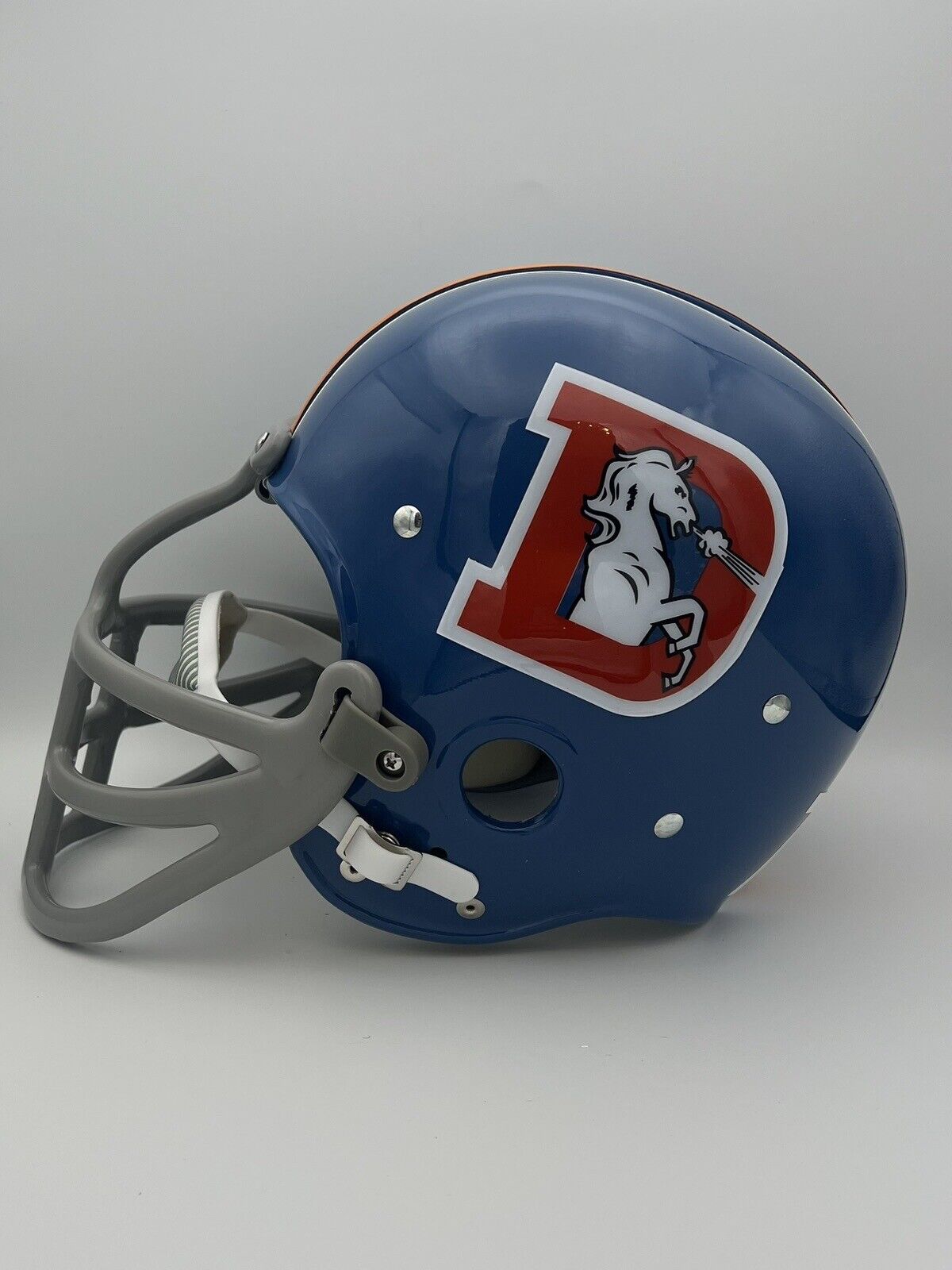RK2 Style Suspension Football Helmet Custom Denver Broncos Lyle Alzado Rookie Sports Mem, Cards & Fan Shop:Autographs-Original:Football-NFL:Helmets WESTBROOKSPORTSCARDS