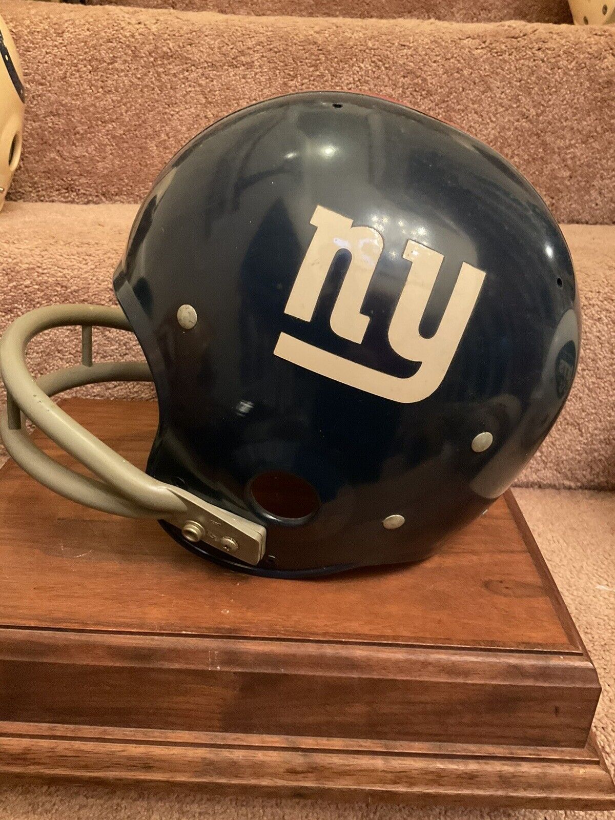 Original Riddell 1971 New York Giants Kra-Lite TK2 Game Football Helmet Sports Mem, Cards & Fan Shop:Fan Apparel & Souvenirs:Football-NFL Riddell