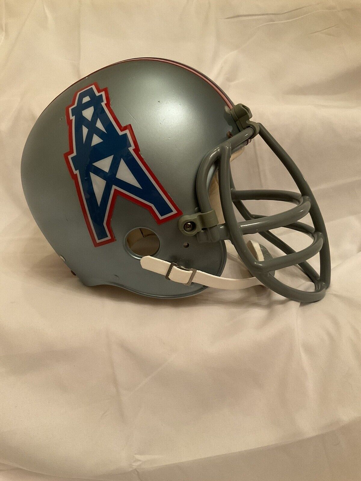 Original Vintage Wilson Football Helmet Custom 1969 - 1970 Houston Oilers NJOP Sports Mem, Cards & Fan Shop:Fan Apparel & Souvenirs:Football-NFL Wilson   