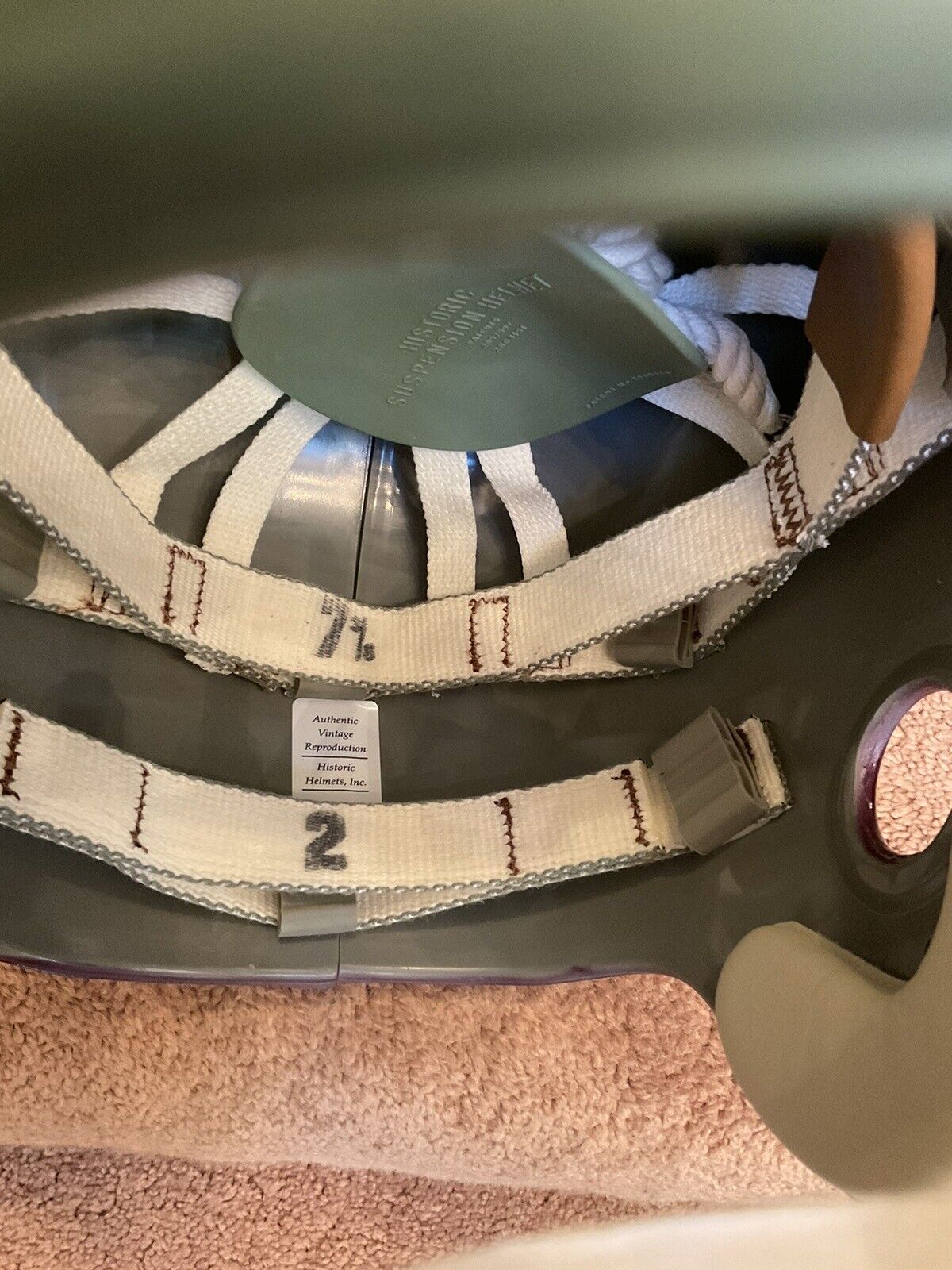 1964 Washington Redskins Feather RK2 Style Suspension Football Helmet Sam Huff Sports Mem, Cards & Fan Shop:Autographs-Original:Football-NFL:Helmets WESTBROOKSPORTSCARDS