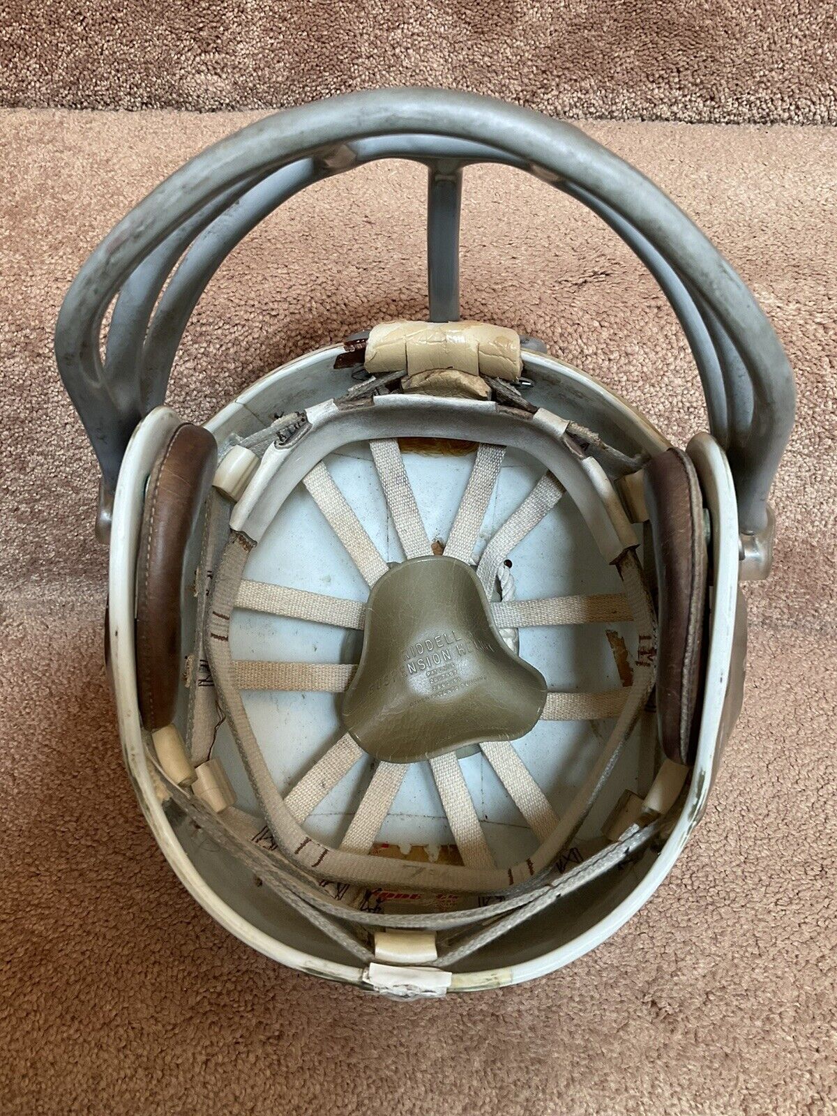 Vintage Game Used Riddell Kra-Lite-8 Suspension Football Helmet Detroit Lions Sports Mem, Cards & Fan Shop:Fan Apparel & Souvenirs:Football-NFL Riddell