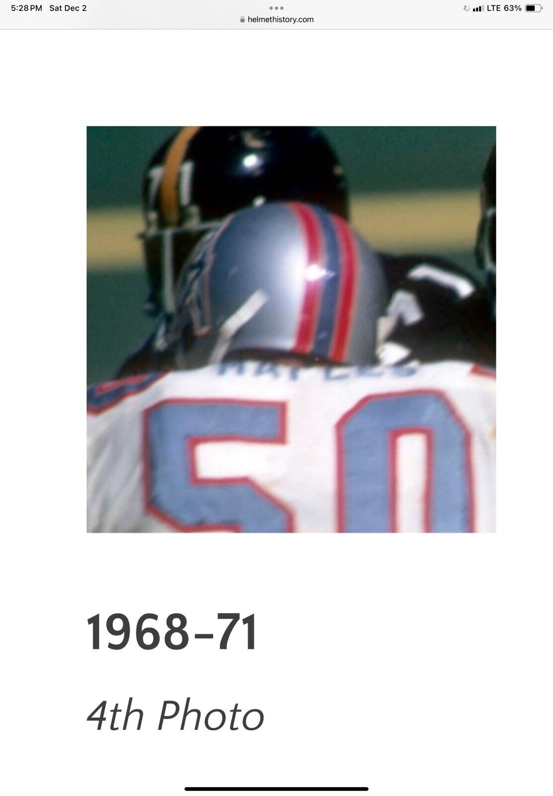 Vintage Riddell Kra-Lite-8 TK2 Football Helmet 1970 Houston Oilers RARE Sports Mem, Cards & Fan Shop:Fan Apparel & Souvenirs:Football-NFL Riddell